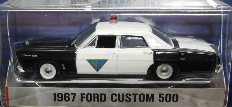 画像: 2017 GREENLIGHT HOT PURSUIT S23 【1967 FORD CUSTOM 500】 BLACK-WHITE/RR (NEW JERSEY STATE POLICE)