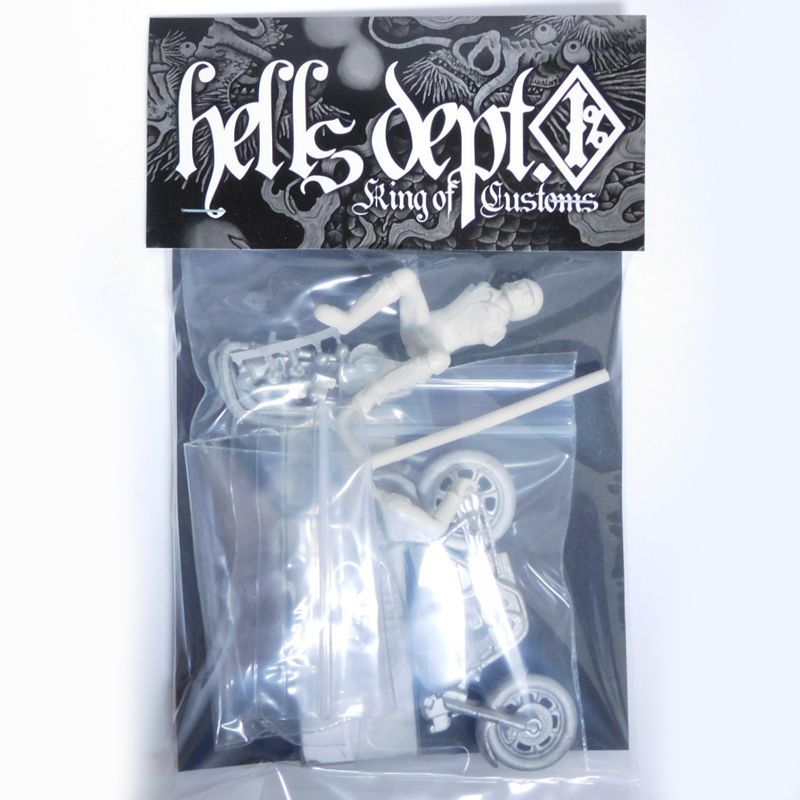 画像: HELLS DEPT 2016 - R.I.P. 【1/32 scale Z1000 JIM GOOSE (CUSTOM KIT)】　WHITE METAL/レジン製 （送料サービス適用外）