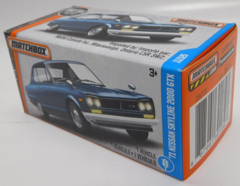 画像: 2017 【'71 NISSAN SKYLINE 2000 GTX】 FLAT BLUEGRAY (BOXパッケージ） 