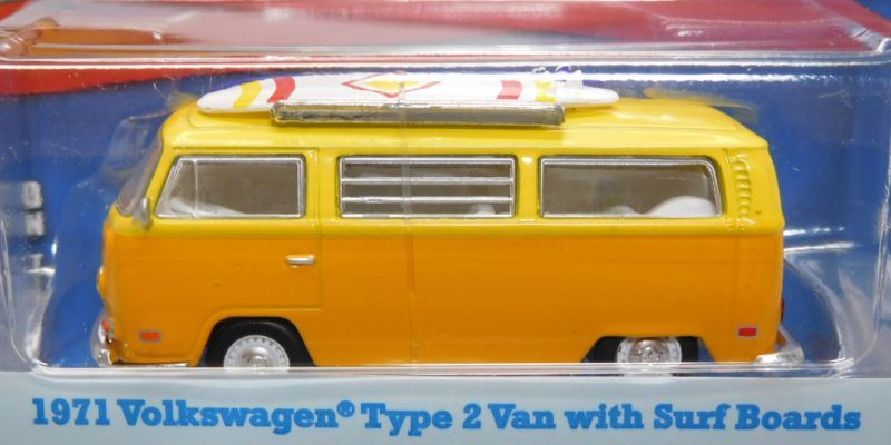 画像: 2017 GREENLIGHT HOBBY EXCLUSIVE 【1971 VOLKSWAGEN TYPE 2 VAN with SURF BOARDS】  YELLOW-ORANGE/RR