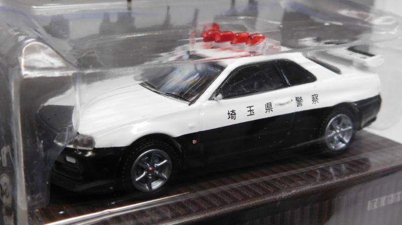 画像: 2017 GREENLIGHT - SPECIAL EDITION -  【"TARMAC WORKS" JAPAN POLICE NISSAN GT-R(R34)】 BLACK-WHITE/RR (埼玉県警察）