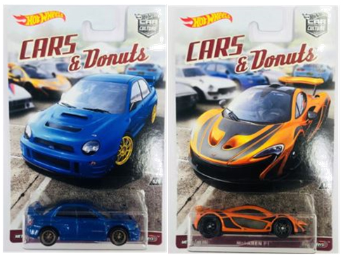 画像: 2017 HW CAR CULTURE 【Lアソート CARS & DONUTS 5種セット】 CUSTOM DATSUN 240Z/BMW M1 PROCAR/ALFA ROMEO GIULIA SPRINT GTA/SUBARU IMPREZA WRX/McLAREN P1