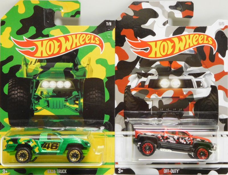 画像: 2017 WALMART EXCLUSIVE CAMOUFLAGE 【8種セット】('83 CHEVY SILVERADO/HUMMER H2/CHEVY BLAZER 4X4/2009 FORD F-150/HUMVEE/CUSTOM FORD BRONCO/OFF-DUTY/BAJA TRUCK)