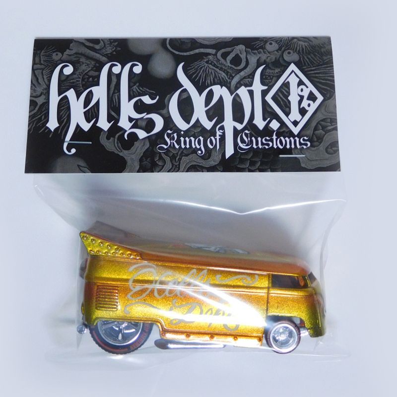 画像: HELLS DEPT 2017 - BOO Pinstriping 【VOLKSWAGEN DRAG BUS (カスタム完成品)】 ORANGE/RR(SKULL)  （送料サービス適用外）