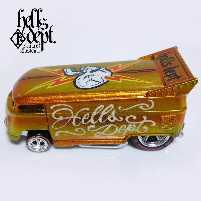 画像: HELLS DEPT 2017 - BOO Pinstriping 【VOLKSWAGEN DRAG BUS (カスタム完成品)】 ORANGE/RR(SKULL)  （送料サービス適用外）