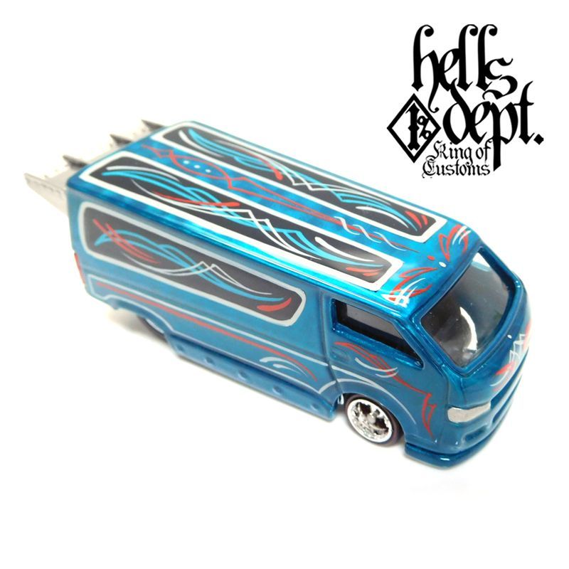 画像: HELLS DEPT 2017 - SHO Pinstriping 【FAST ACE "FULL VERSION" (カスタム完成品)】 BLUE/RR  （送料サービス適用外）