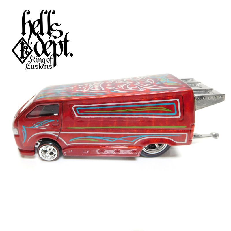 画像: HELLS DEPT 2017 - SHO Pinstriping 【FAST ACE "FULL VERSION" (カスタム完成品)】 RED/RR  （送料サービス適用外）