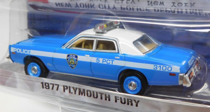 画像: 2017 GREENLIGHT HOT PURSUIT S24 【1977 PLYMOUTH FURY】 LT.BLUE-WHITE/RR (NEW YORK CITY POLICE DEPARTMENT)