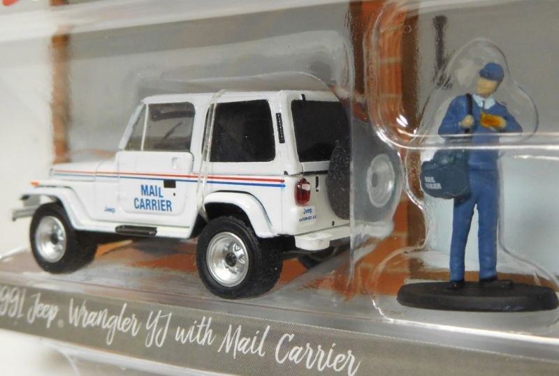 画像: 2017 GREENLIGHT THE HOBBY SHOP S1 【1991 JEEP WRANGLER YJ WITH MAIL CARRIER】 WHITE/RR