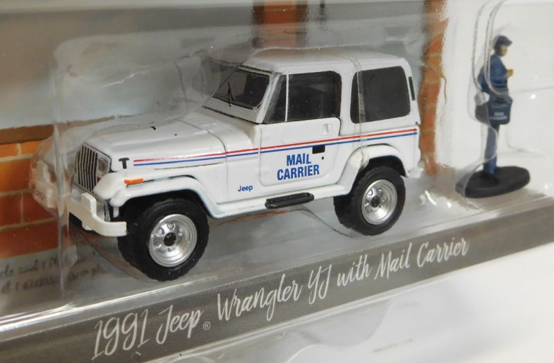 画像: 2017 GREENLIGHT THE HOBBY SHOP S1 【1991 JEEP WRANGLER YJ WITH MAIL CARRIER】 WHITE/RR