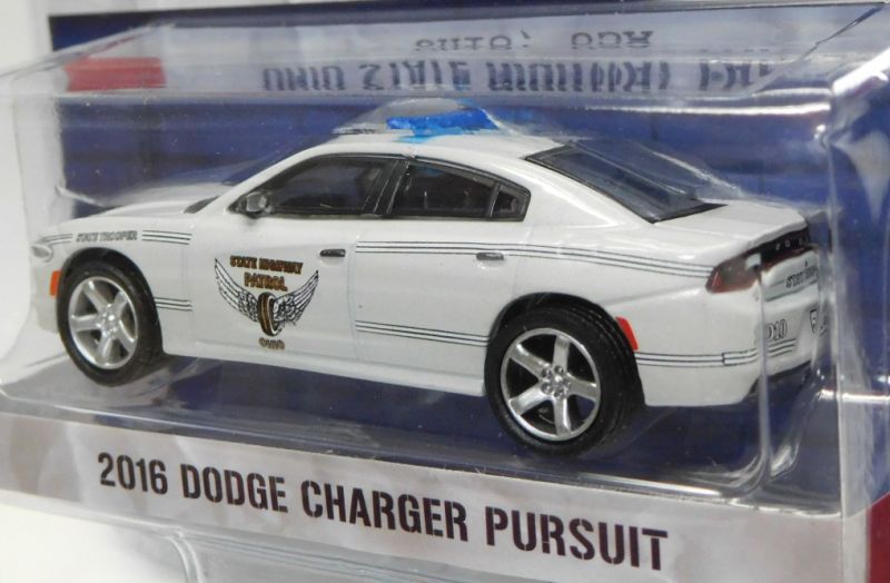 画像: 2017 GREENLIGHT HOT PURSUIT S24 【2016 DODGE CHARGER PURSUIT】 WHITE/RR (OHIO STATE HIGHWAY PATROL)