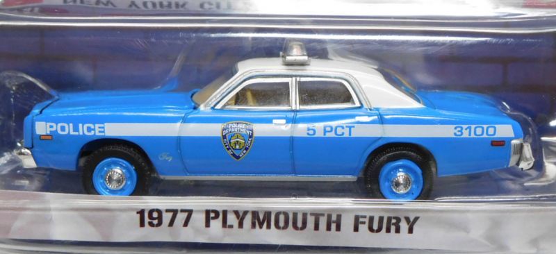 画像: 2017 GREENLIGHT HOT PURSUIT S24 【1977 PLYMOUTH FURY】 LT.BLUE-WHITE/RR (NEW YORK CITY POLICE DEPARTMENT)
