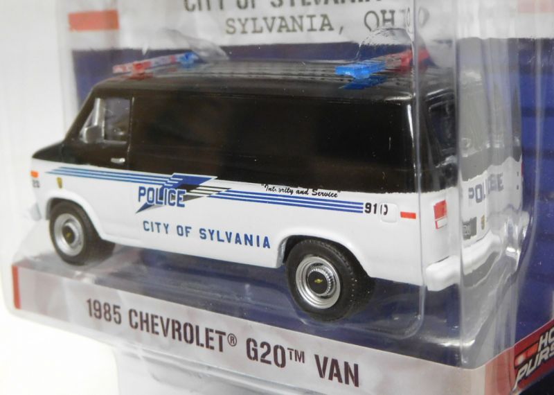 画像: 2017 GREENLIGHT HOT PURSUIT S24 【1985 CHEVROLET G20 VAN】 BLACK-WHITE/RR (CITY OF SYLVANIA POLICE)