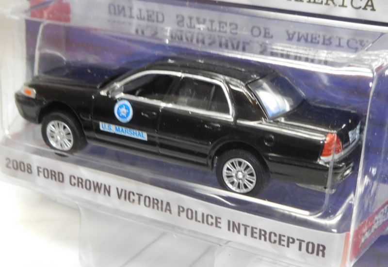 画像: 2017 GREENLIGHT HOT PURSUIT S24 【2008 FORD CROWN VICTORIA POLICE INTERCEPTOR】 BLACK/RR (U.S. MARSHAL SERVICE)