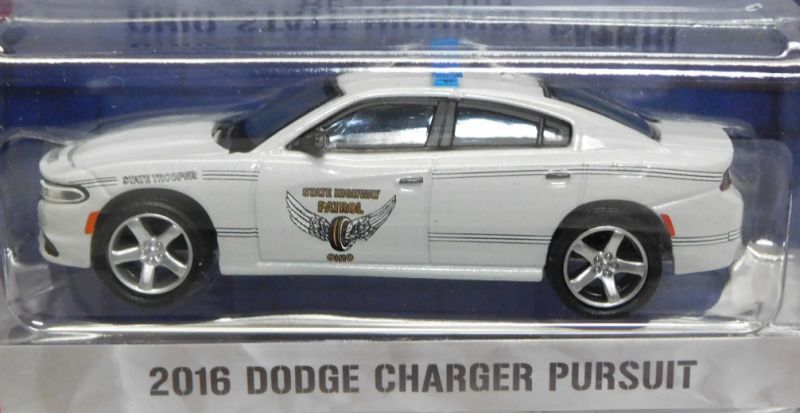 画像: 2017 GREENLIGHT HOT PURSUIT S24 【2016 DODGE CHARGER PURSUIT】 WHITE/RR (OHIO STATE HIGHWAY PATROL)