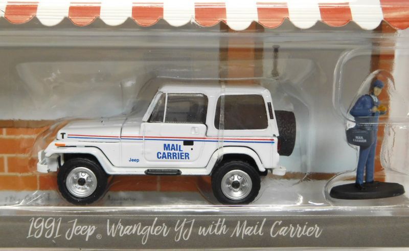 画像: 2017 GREENLIGHT THE HOBBY SHOP S1 【1991 JEEP WRANGLER YJ WITH MAIL CARRIER】 WHITE/RR