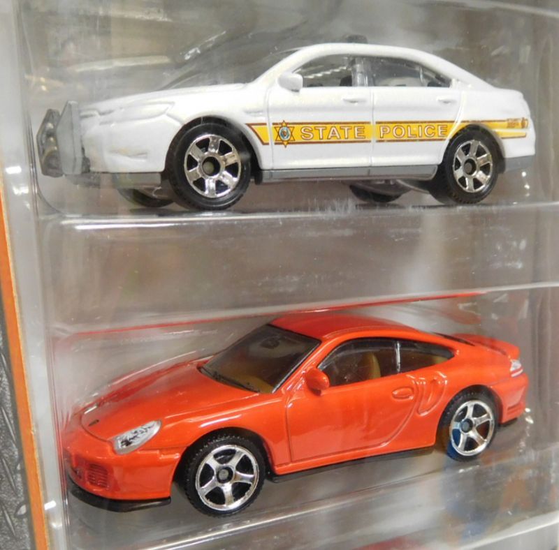 画像: 2017 MATCHBOX 5PACK 【OPEN ROAD CRUISERS】Opel Speedster / Ford Police Interceptor / Porsche 911 Turbo / ´71 Chevy Chevelle /´57 Ford Thunderbird