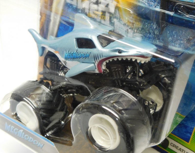 画像: 2017 MONSTER JAM includes TEAM FLAG! 【MEGALODON】 LT.BLUE (2017 NEW TRUCK!)