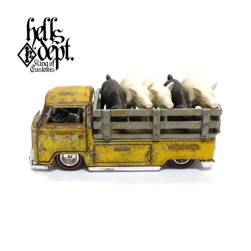 画像: HELLS DEPT 2017 - カツヌマ製作所 【VOLKSWAGEN T2 "PIG UP"(5) (完成品)】YELLOW/RR（送料サービス適用外）