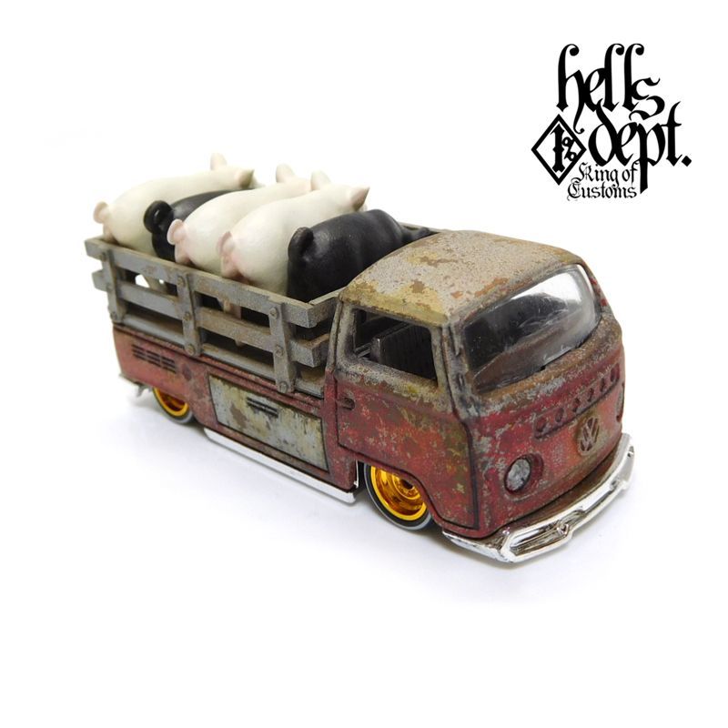 画像: HELLS DEPT 2017 - カツヌマ製作所 【VOLKSWAGEN T2 "PIG UP"(7) (完成品)】DK.RED/RR（送料サービス適用外）