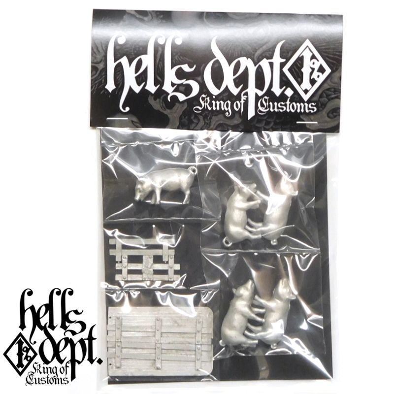 画像1: HELLS DEPT 2017 カツヌマ製作所 【"PIG UP" (カスタムキット)】　WHITE METAL （送料サービス適用外）