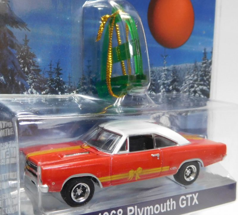 画像: 2017 GREENLIGHT HOLIDAY ORNAMENTS S2 【1968 PLYMOUTH GTX】 RED-WHITE/RR