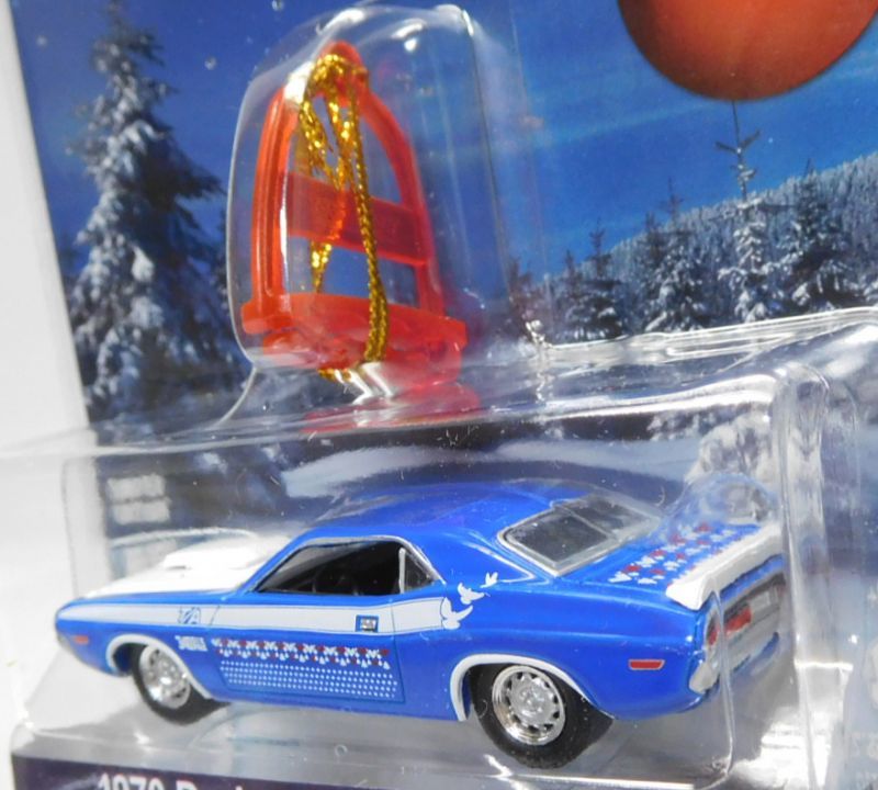 画像: 2017 GREENLIGHT HOLIDAY ORNAMENTS S2 【1970 DODGE CHALLENGER T/A】 BLUE/RR