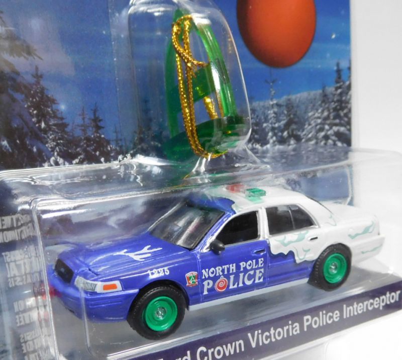 画像: 2017 GREENLIGHT HOLIDAY ORNAMENTS S2 【2001 FORD CROWN VICTORIA POLICE INTERCEPTOR】 BLUE-WHITE/RR