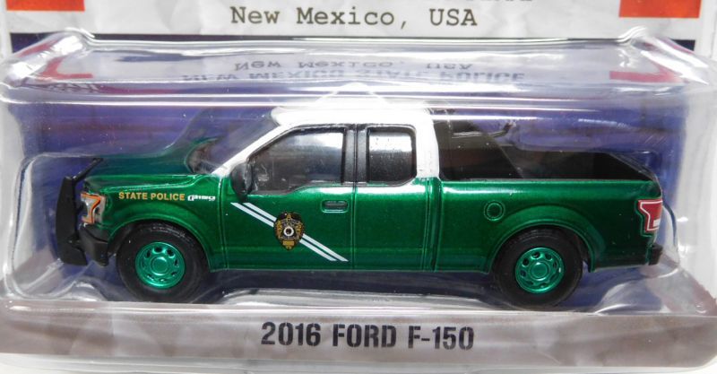 画像: 2017 GREENLIGHT HOT PURSUIT S24 【2016 FORD F-150】 BLACK-WHITE/RR (NEW MEXICO STATE POLICE)(GREEN MACHINE)