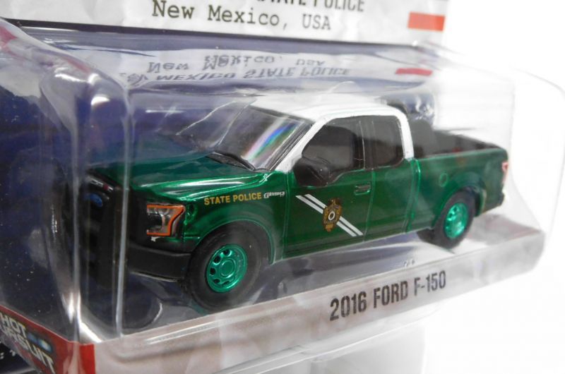 画像: 2017 GREENLIGHT HOT PURSUIT S24 【2016 FORD F-150】 BLACK-WHITE/RR (NEW MEXICO STATE POLICE)(GREEN MACHINE)