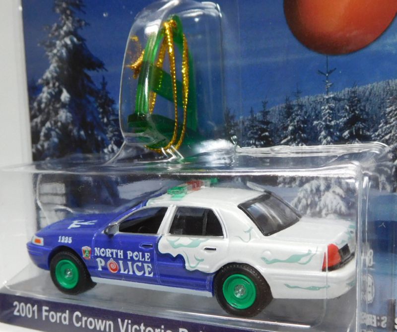 画像: 2017 GREENLIGHT HOLIDAY ORNAMENTS S2 【2001 FORD CROWN VICTORIA POLICE INTERCEPTOR】 BLUE-WHITE/RR