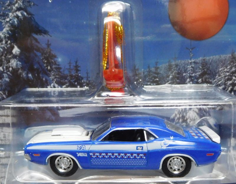 画像: 2017 GREENLIGHT HOLIDAY ORNAMENTS S2 【1970 DODGE CHALLENGER T/A】 BLUE/RR