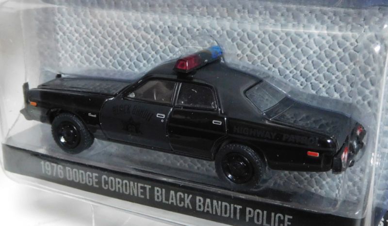 画像: 2017 GREENLIGHT BLACK BANDIT SERIES18 【1976 DODGE CORONET BLACK BANDIT POLICE】 BLACK/RR