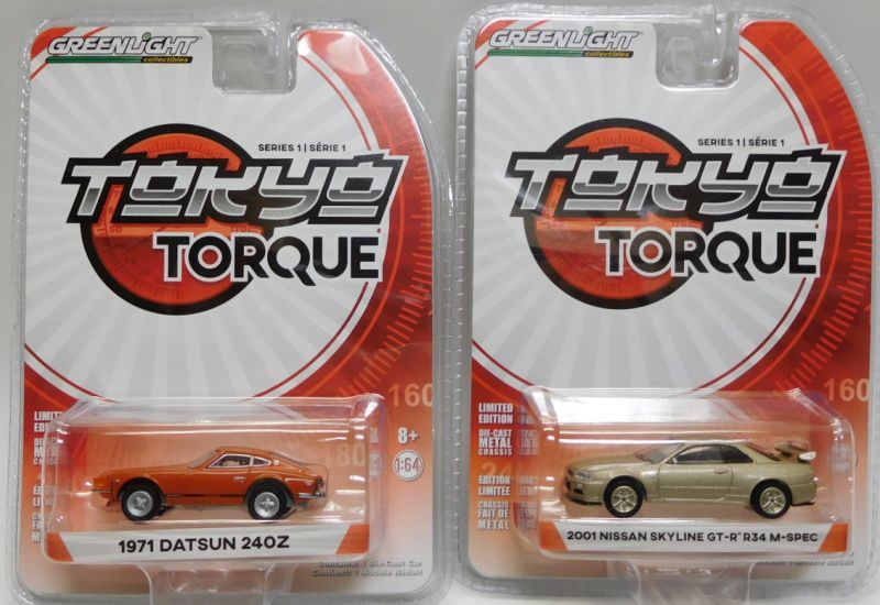 画像: 2017 GREENLIGHT TOKYO TORQUE S1 【6種セット】 1970 BRE DATSUN 240Z/1973 BRE DATSUN BAJA Z/1971 DATSUN 240Z/2001 NISSAN SKYLINE GT-R R34 M-SPEC/2002 NISSAN SKYLINE GT-R R34/2014 NISSAN GT-R R35