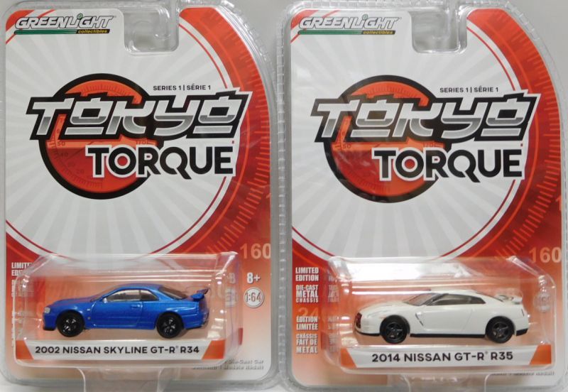 画像: 2017 GREENLIGHT TOKYO TORQUE S1 【6種セット】 1970 BRE DATSUN 240Z/1973 BRE DATSUN BAJA Z/1971 DATSUN 240Z/2001 NISSAN SKYLINE GT-R R34 M-SPEC/2002 NISSAN SKYLINE GT-R R34/2014 NISSAN GT-R R35