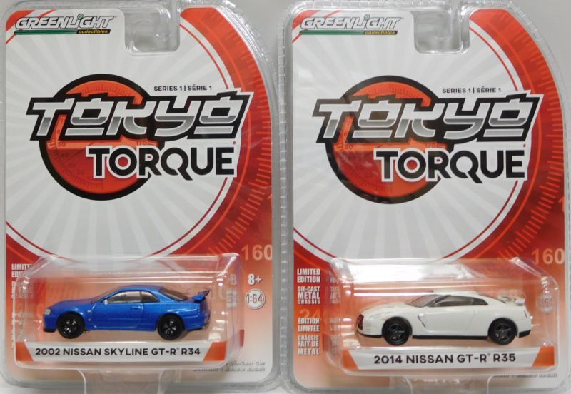 画像: 2017 GREENLIGHT TOKYO TORQUE S1 【6種セット】 1970 BRE DATSUN 240Z/1973 BRE DATSUN BAJA Z/1971 DATSUN 240Z/2001 NISSAN SKYLINE GT-R R34 M-SPEC/2002 NISSAN SKYLINE GT-R R34/2014 NISSAN GT-R R35