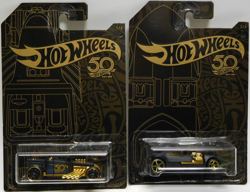 画像: 2018 HW 50th BLACK AND GOLD SERIES 【6種セット】 '65 FORD RANCHERO/'64 IMPALA/'68 DODGE DART/RODGER DODGER/BONE SHAKER/TWIN MILL