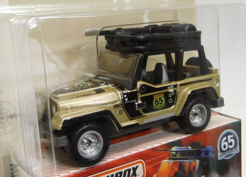 画像: 2018 MATCHBOX GLOBE TRAVELERS 【JEEP WRANGLER】 GOLD-BLACK/RR(予約不可）