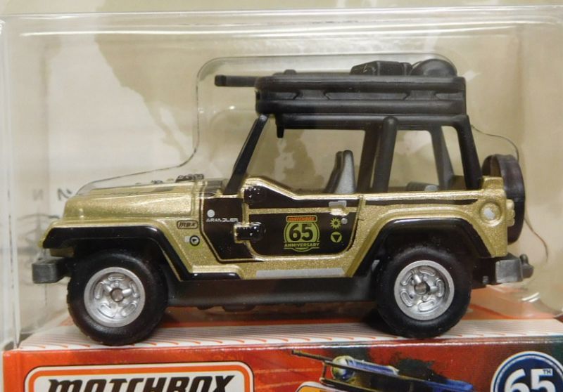 画像: 2018 MATCHBOX GLOBE TRAVELERS 【JEEP WRANGLER】 GOLD-BLACK/RR(予約不可）