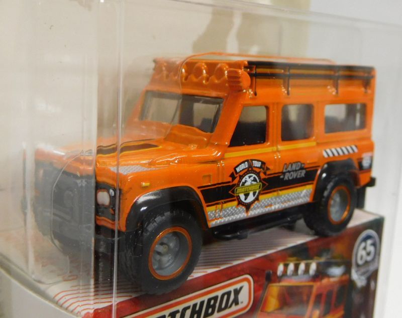 画像: 2018 MATCHBOX GLOBE TRAVELERS 【LAND ROVER DEFENDER 110】 ORANGE/RR