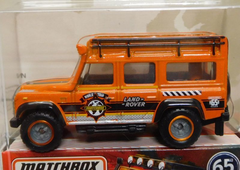 画像: 2018 MATCHBOX GLOBE TRAVELERS 【LAND ROVER DEFENDER 110】 ORANGE/RR