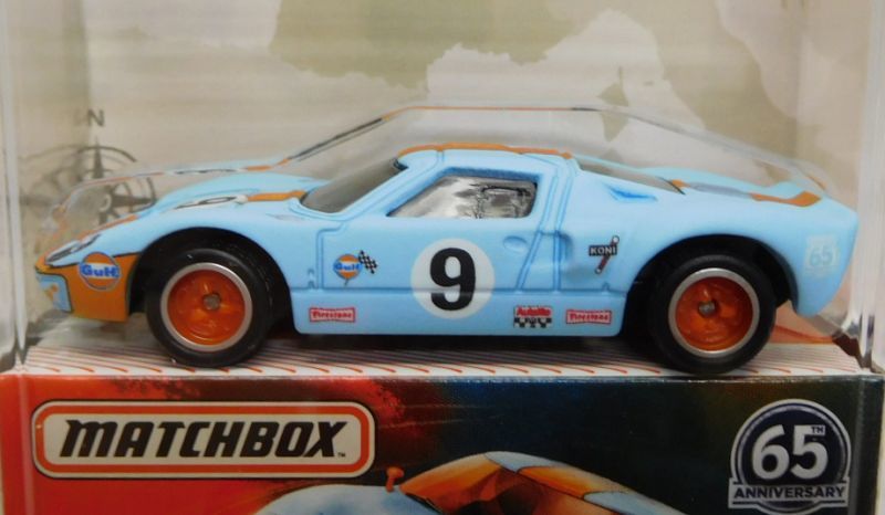 画像: 2018 MATCHBOX GLOBE TRAVELERS 【FORD GT40 (GULF)】 FLAT LT.BLUE/RR(予約不可）