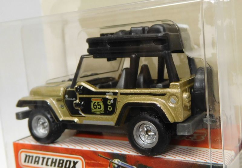 画像: 2018 MATCHBOX GLOBE TRAVELERS 【JEEP WRANGLER】 GOLD-BLACK/RR(予約不可）