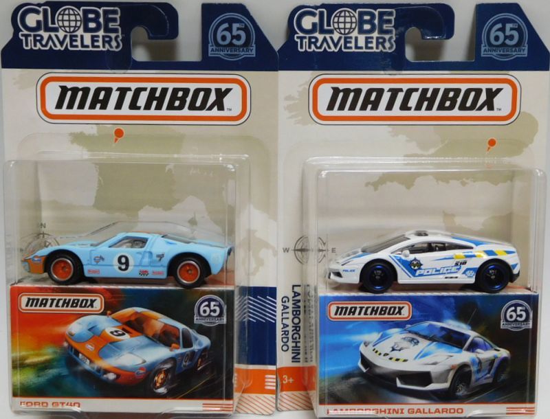 画像: 2018 MATCHBOX GLOBE TRAVELERS 【6種セット】 FORD GT40/LAMBORGHINI GALLARDO/MINI COOPER S CABRIOLET/AUDI R8/LAND ROVER DEFENDER 110/JJEP WRANGLER