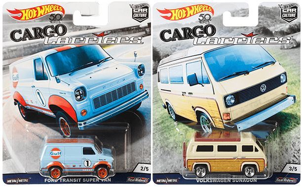 画像: 2018 HW CAR CULTURE 【Bアソート CARGO CARRIERS (5種セット）】 VW TYPE 1 PANEL BUS/FORD TRANSIT SUPER VAN/VW SUNAGON/NISSAN C10 SKYLINE WAGON/HONDA ODYSSEY