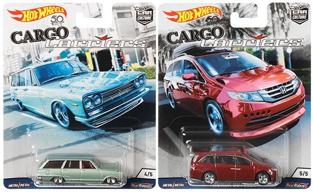 画像: 2018 HW CAR CULTURE 【Bアソート CARGO CARRIERS (5種セット）】 VW TYPE 1 PANEL BUS/FORD TRANSIT SUPER VAN/VW SUNAGON/NISSAN C10 SKYLINE WAGON/HONDA ODYSSEY