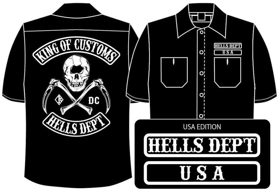 画像: 【予約】PRE-ORDER - HELLS DEPT 2018 【WORK SHIRTS】　BLACK （送料サービス適用外）(3月下旬入荷予定）