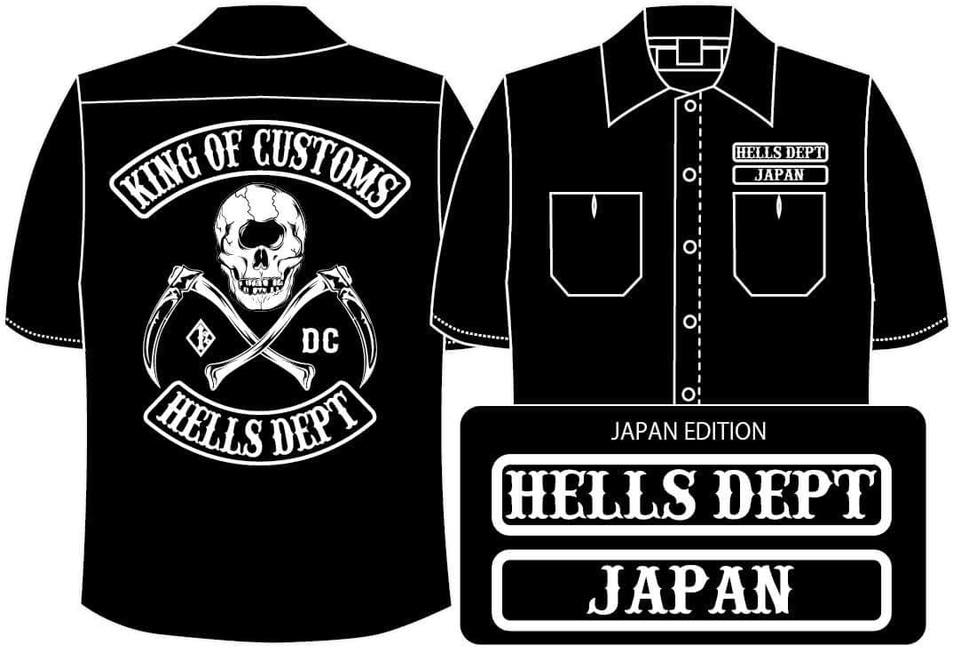 画像: 【予約】PRE-ORDER - HELLS DEPT 2018 【WORK SHIRTS】　BLACK （送料サービス適用外）(3月下旬入荷予定）