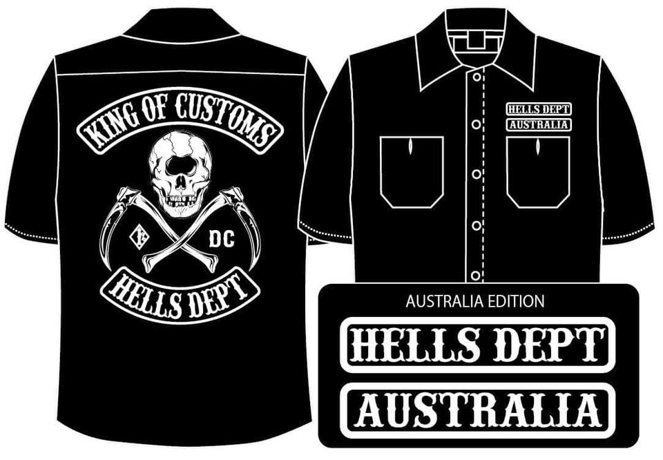 画像: 【予約】PRE-ORDER - HELLS DEPT 2018 【WORK SHIRTS】　BLACK （送料サービス適用外）(3月下旬入荷予定）