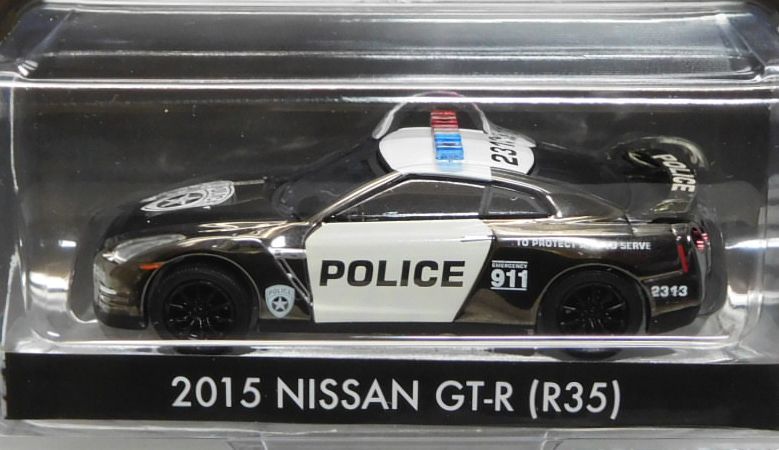 画像: 2017 GREENLIGHT MIJO EXCLUSIVE 【"GTR POLICE" 2015 NISSAN GT-R (R35)】 BLACK CHROME/RR